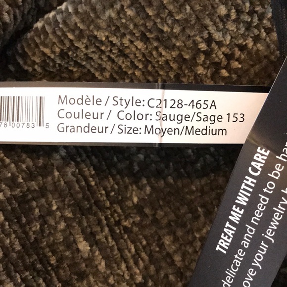 Green Olive Charlie B Hooded Sweater Size M NWT - Picture 4 of 4